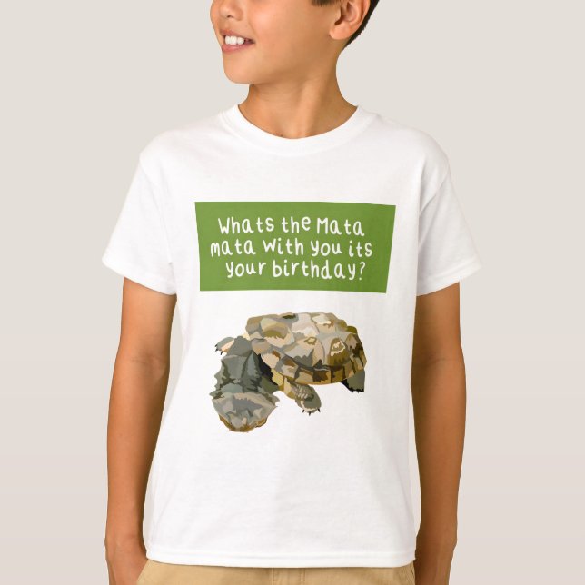Camiseta M é para Mata Mata Turtle (Frente)