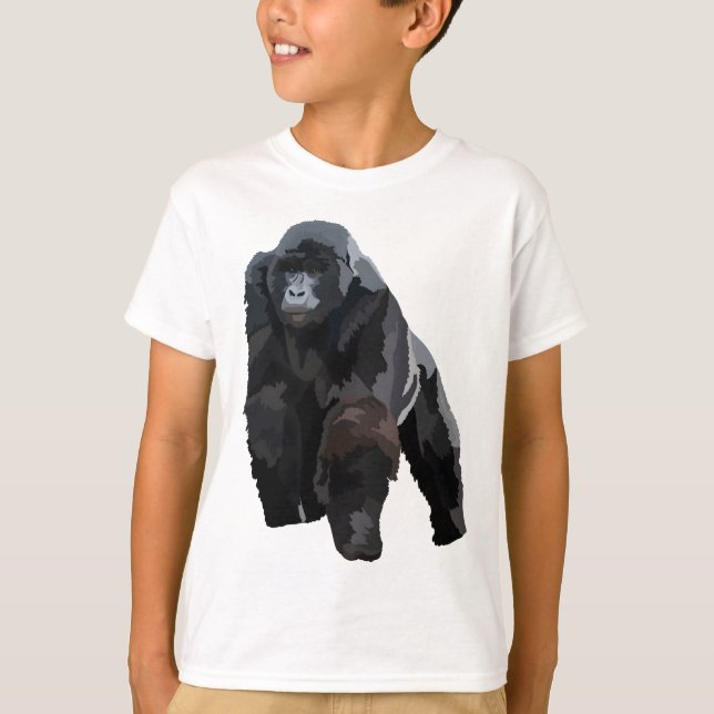 Camiseta M é para Mountain Gorilla (Frente)