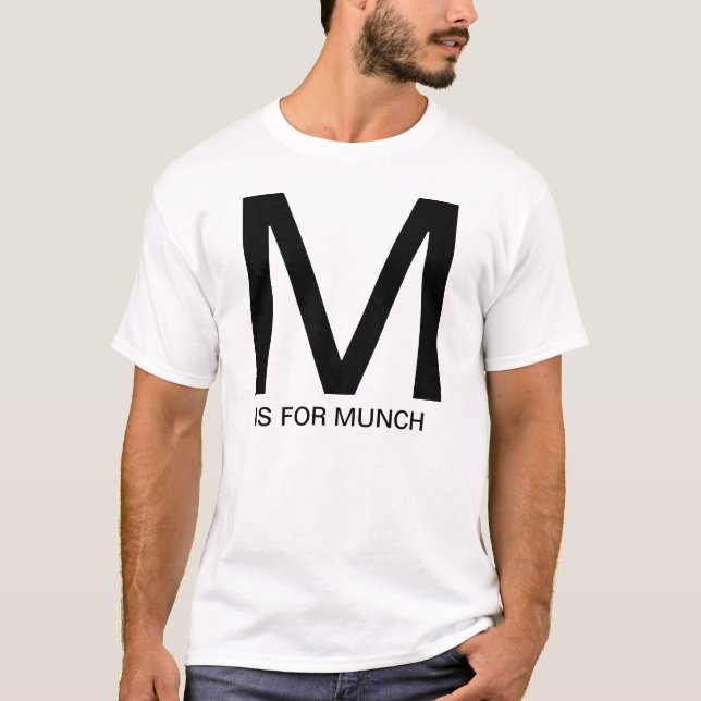 Camiseta M é para Munch (Frente)