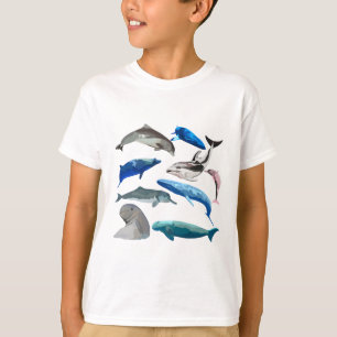 Camiseta M é para o Mamífero Marinho