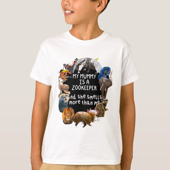 Camiseta M é para o Zookeeper da múmia (Frente)