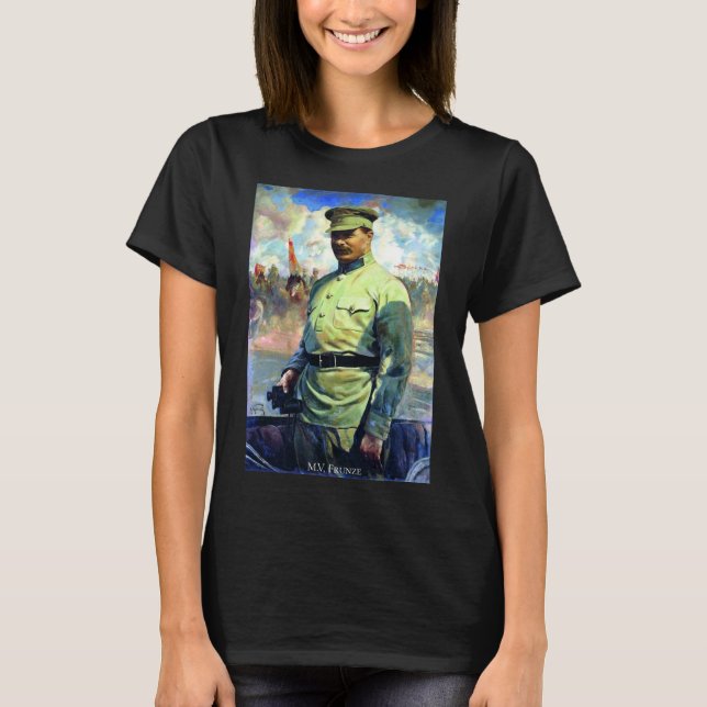 Camiseta M. Frunze - Oficial do Exército soviético, Fundado (Frente)