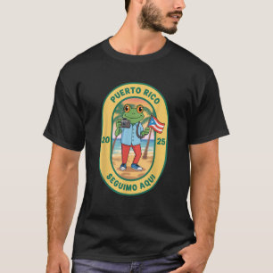 Camiseta M s Fotos Porto Rico Bandeira Rican Engraçado Sapo