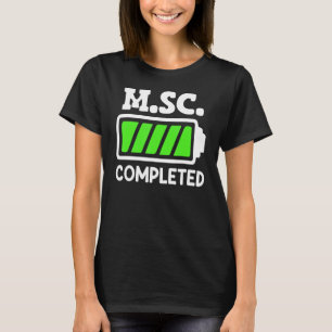 Camiseta M Sc concluiu mestrado em Ciência 2