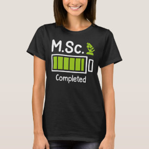 Camiseta M Sc concluiu Mestrados mestrado em ciência 5