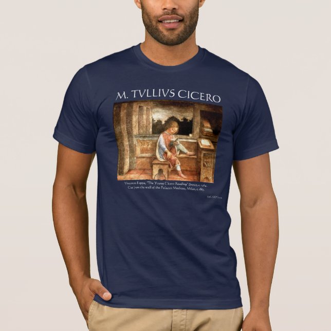 Camiseta M. Tullius Cicero (o dobro tomou partido) (Frente)