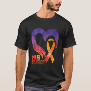 Camiseta M. Warrior Heart Multiple Sclerosis Awarness Mont