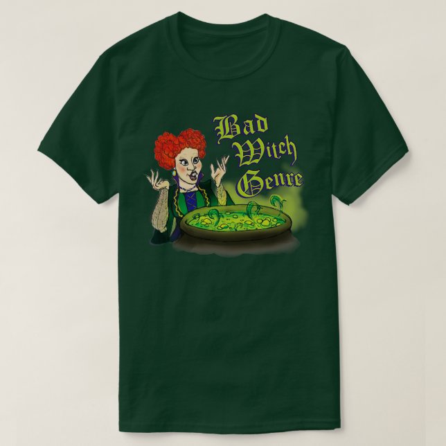 Camiseta Má Bruxa Genre (Frente do Design)