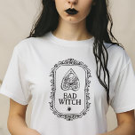 Camiseta Má bruxa Typografia Funky Halloween<br><div class="desc">bruxa má Halloween</div>