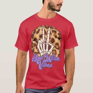 Camiseta Má Bruxa Viba Vintage Leopard Skeleton Hall