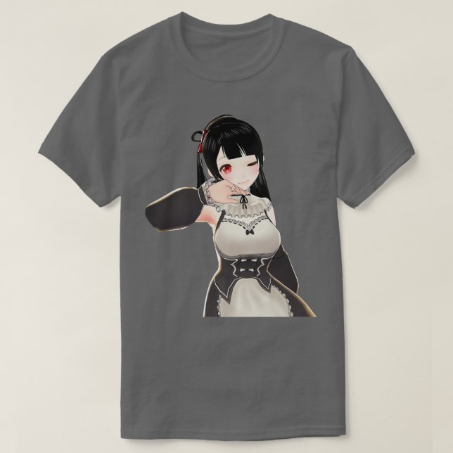 Camiseta Má Menina de Anime Japonesa Otaku Kawaii Roupas An (Frente do Design)
