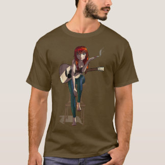 Camiseta Má Menina de Anime Japonesa Otaku Kawaii Roupas An