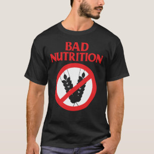 Camiseta Má Nutrição Trigo Engraçado Sem Glúten