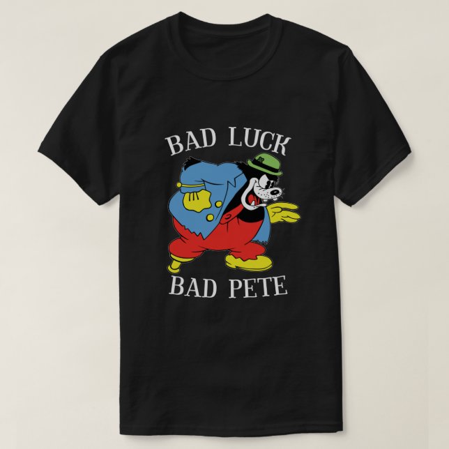 Camiseta Má Sorte de Pete (Frente do Design)