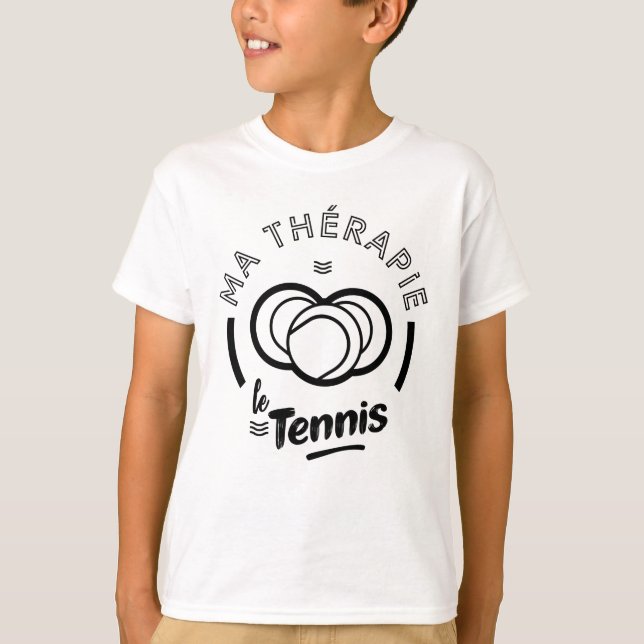 Camiseta Ma thérapie le tennis (Frente)