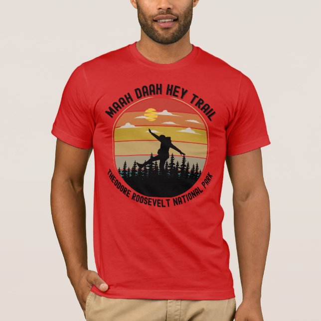 Camiseta Maah Daah Hey Trail - Ande pelas Badlands (Frente)