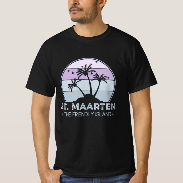 Camiseta Maarten, o amigo Retro Ilha Sint Martin (Frente)