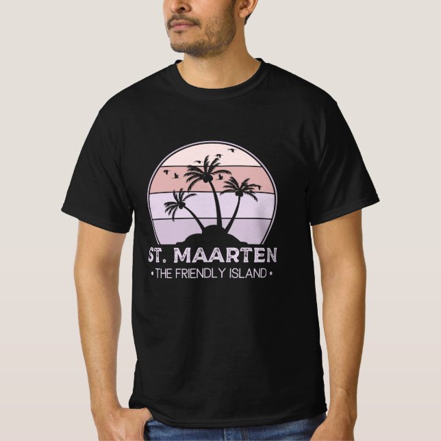 Camiseta Maarten, o amigo Retro Ilha Sint Martin (Frente)