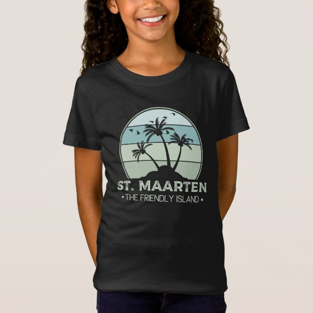 Camiseta Maarten, o amigo Retro Ilha Sint Martin (Frente)