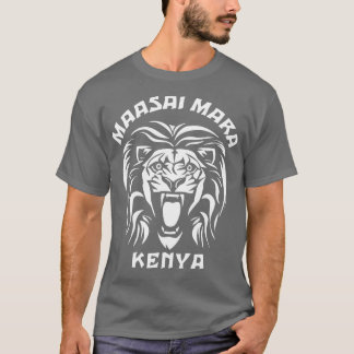 Camiseta Maasai Mara Kenya National Reserve Lion Face