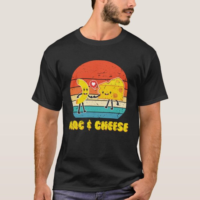 Camiseta Mac & Cheese Love Food Costume Cute Veggie (Frente)
