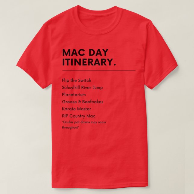 Camiseta Mac Day É Sempre Sunny (Frente do Design)