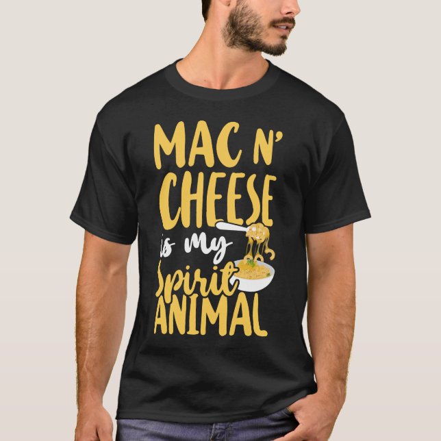 Camiseta Mac E Queijo Mac E Queijo É Meu Animal Espirituoso (Frente)