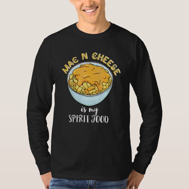 Camiseta Mac N Cheese É a Minha Comida Espiritual Macarrão  (Frente)