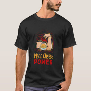 Camiseta Mac n Cheese Power Macaroni Humor Cheese Workout