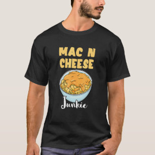 Camiseta Mac N Queijo Junkie Macaroni Queijo Refeição