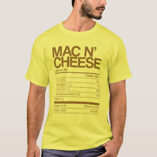 Camiseta Mac N' Queijo Nutrição Fala Família Correspondendo