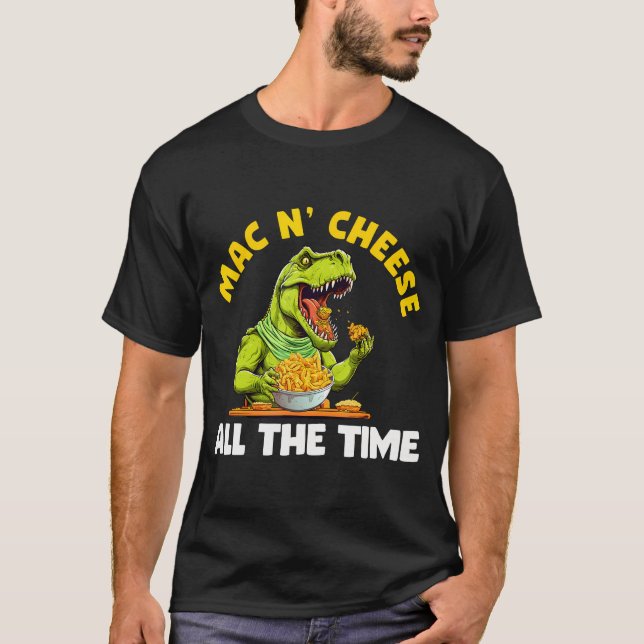 Camiseta Mac N Queijos Meninos Jovens Engraçados Macaroni E (Frente)