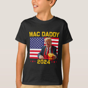 Camiseta Mac Pai Engraçado Fazer Trump Fries Mega Donald Tr