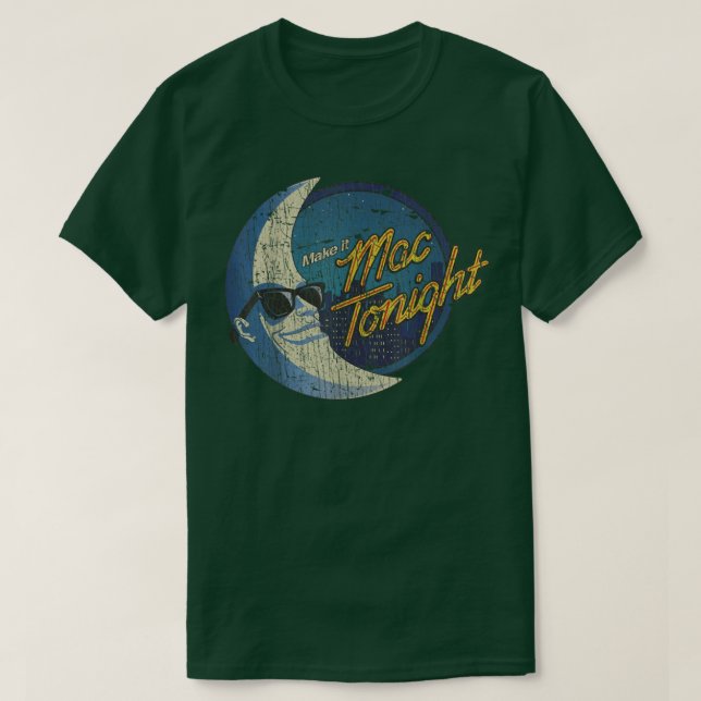Camiseta Mac Tonight Moon Man 1986 (Frente do Design)