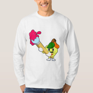 Camiseta Maçã como Pintor com Pintor