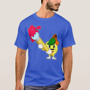 Camiseta Maçã como Pintor com Pintor