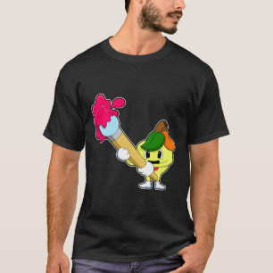 Camiseta Maçã como Pintor com Pintor