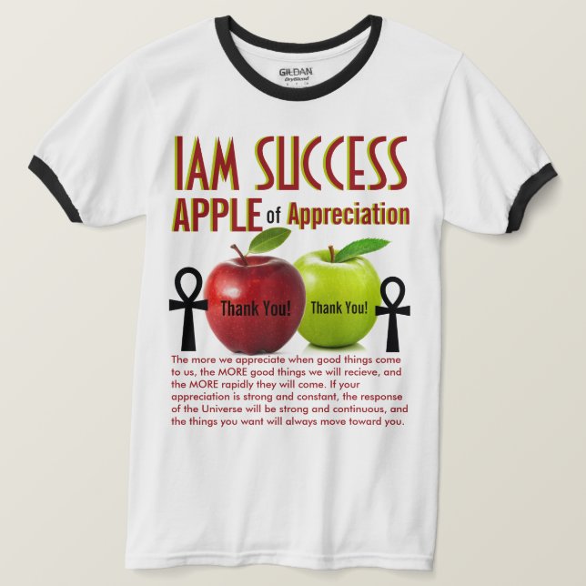 CAMISETA MAÇÃ DE APRECIAÇÃO (Frente do Design)