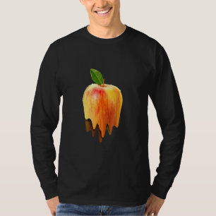 Camiseta Maçã Derretendo Arte Digital Fruta Trippy