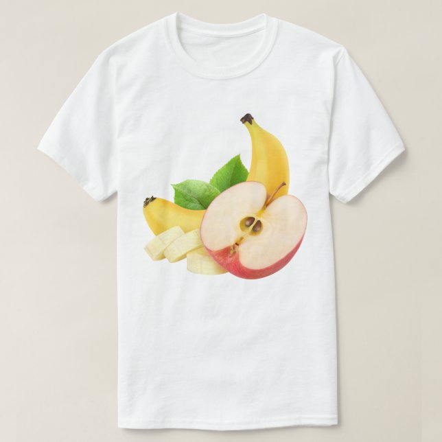 Camiseta Maçã e banana (Frente do Design)
