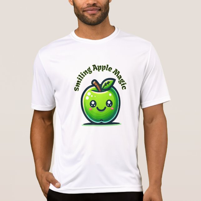 Camiseta Maçã Mágica Sorridente (Frente)