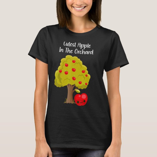 Camiseta Maçã Mais Cortada Na Estação De Separação De Maçã  (Frente)