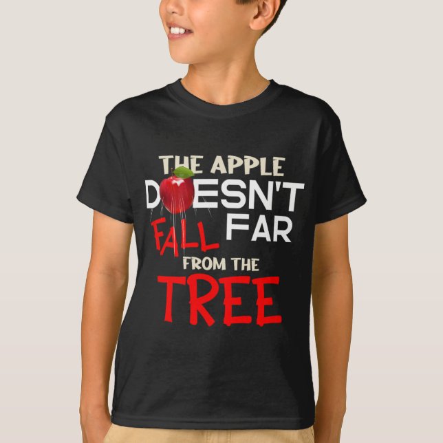 Camiseta Maçã não cai longe da trilha da Maçã (Frente)