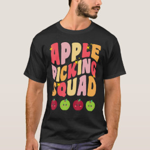 Camiseta Maçã Picante Quadrado Queda Pomar de Outono Corres