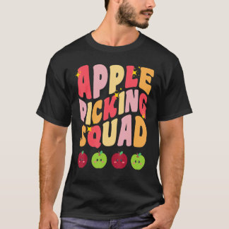 Camiseta Maçã Picante Quadrado Queda Pomar de Outono Corres
