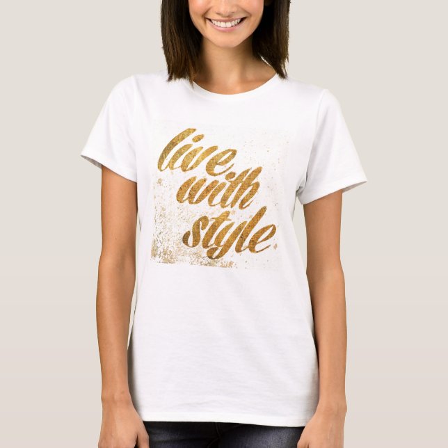 Camiseta Maçã Selvagem | Live with Style - Girly Cote (Frente)