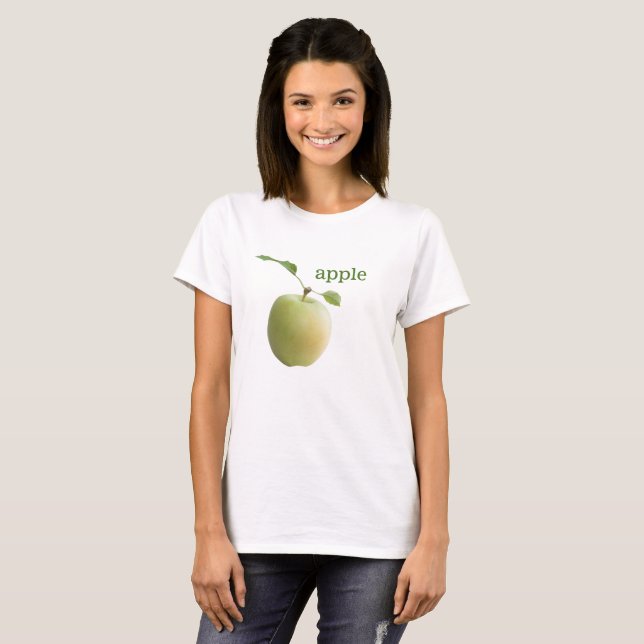 Camiseta Maçã verde (Frente Completa)