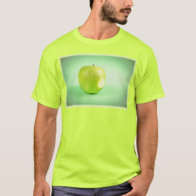 Camiseta "Maçã Verde" Foto Bela. Compre agora (Frente)