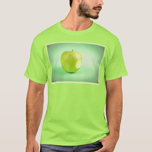 Camiseta "Maçã Verde" Foto Bela. Compre agora (Frente)