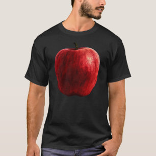 Camiseta Maçã Vermelha Brilhada